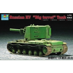 TRUMPETER 07236 Ciężki czołg KW-2 (duża wieża) - 1:72