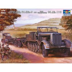 TRUMPETER 07275 Sd.Kfz.9 (18t) Half-track & Sd.Ah.116 Trailer - 1:72