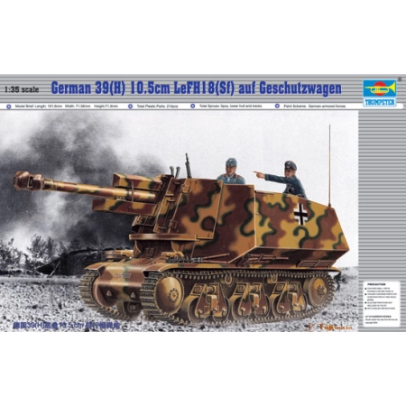 TRUMPETER 00353 Haubica 10.5cm LeFH 18 (Sf) na podwoziu Hotchkiss - 1:35