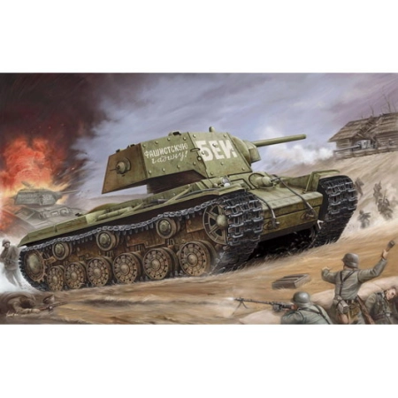 TRUMPETER 00357 Czołg KV-1 z ekranami pancernymi - 1:35