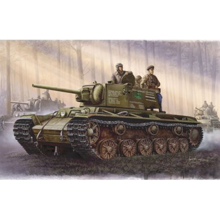 TRUMPETER 00358 Soviet KV-I Heavy Tank model 1942. Simplified turret Tank - 1:35