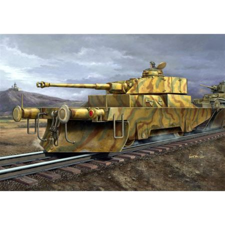 TRUMPETER 00369 Czołg kolejowy Panzerjagerwagen - 1:35