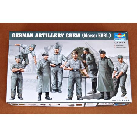 TRUMPETER 00409 Figurki - Nemieccy artylerzyści, załoga Morser Karl-Gerät - 1:35