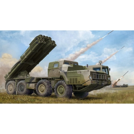 TRUMPETER 01020 Russian 9A52-2 Smerch-M multiple rocket launcher of RSZO 9k58 Smerch MRLS - 1:35