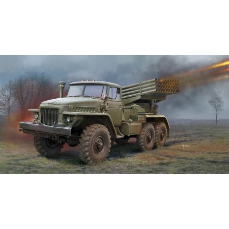 TRUMPETER 01028 Wyrzutnia rakiet BM-21 na podwoziu Ural-375D - 1:35