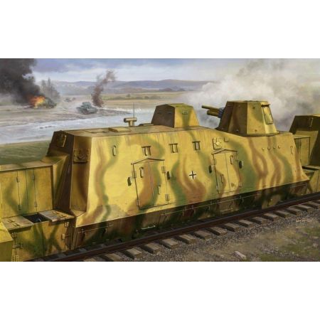 TRUMPETER 01509 Wagon artyleryjski z niemieckiego pociągu pancernego BP-42 - 1:35