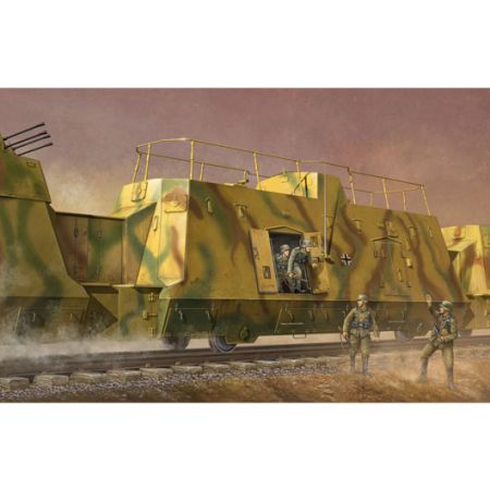 TRUMPETER 01510 Wagon piechoty z niemieckiego pociągu pancernego BP-42 - 1:35