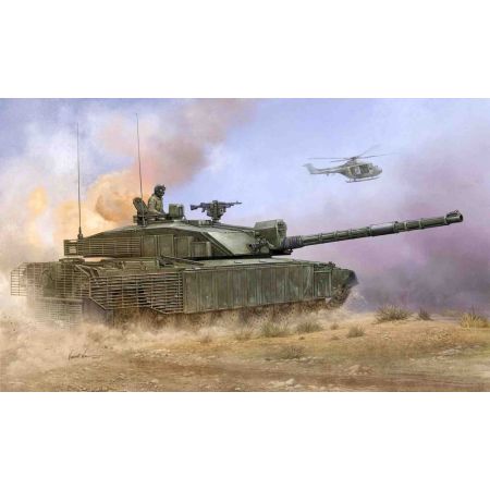 TRUMPETER 01522 British Challenger 2 with Anti-Heat Fence - 1:35