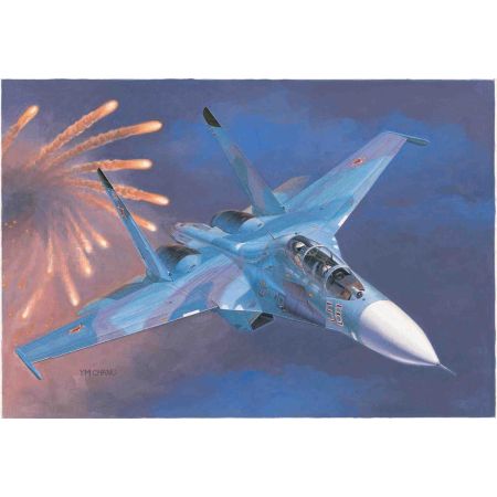 TRUMPETER 01645 Russian Su-27UB Flanker C Fighter - 1:72