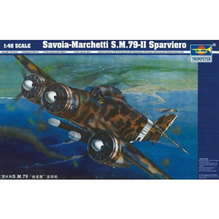TRUMPETER 02817 Savoia Marchetti 79 Sparviero - 1:48