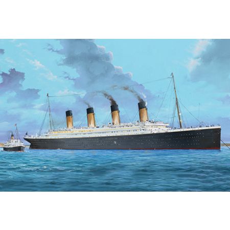 TRUMPETER 03719 R.M.S. Titanic z świetleniem LED - 1:200