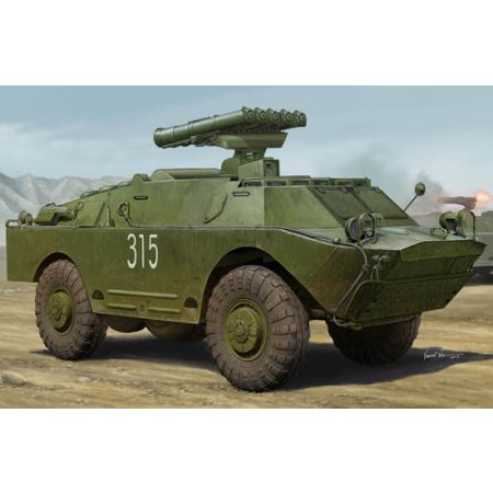 TRUMPETER 05515 Opancerzony samochód rozpoznawczy BRDM-2 z wyrzutnią rakiet 9P148 - 1:35