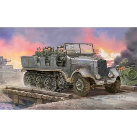 TRUMPETER 05531 German Sd.Kfz.6  Halbkettenzugmaschine Artillerieausfuhrung - 1:35