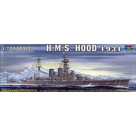 TRUMPETER 05741 Krążownik HMS Hood 1931 - 1:700