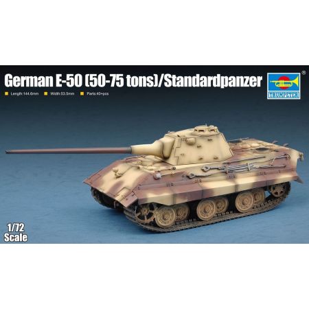 TRUMPETER 07123 German E-50 (50-75 tons)/Standardpanzer - 1:72