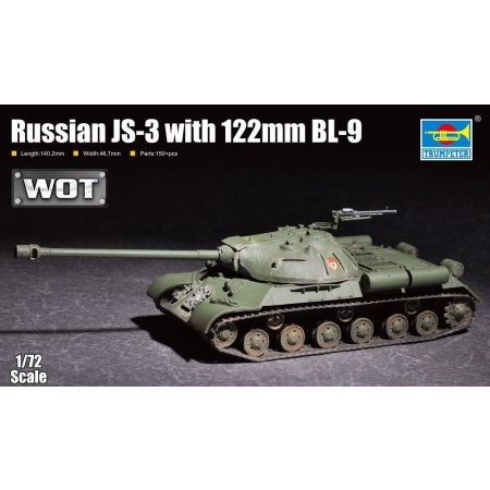 TRUMPETER 07163 Russian IS-3 with 122mm BL-9 - 1:72