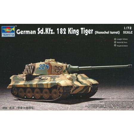 TRUMPETER 07201 GERMAN KING TIGER H (Henschel Turm) - 1:72