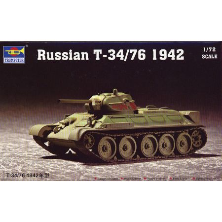 TRUMPETER 07206 Czołg T-34/76 Model 1942 - 1:72