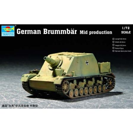 TRUMPETER 07211 Sturmpanzer IV Brummbär (mid. prod) - 1:72
