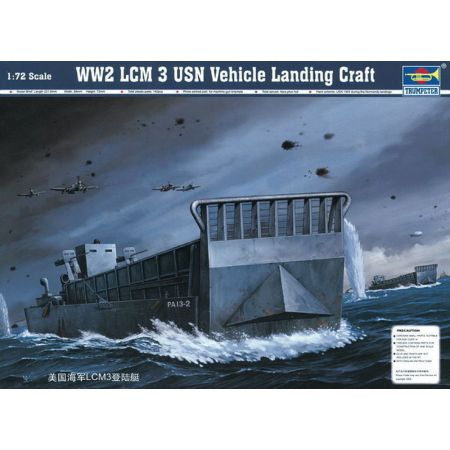 TRUMPETER 07213 WWII LCM 3 USN LANDING CRAFT - 1:72