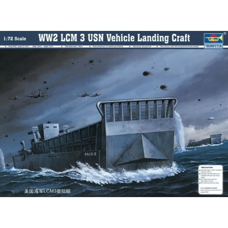 TRUMPETER 07213 WWII LCM 3 USN LANDING CRAFT - 1:72