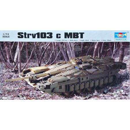 TRUMPETER 07220 Szwedzki czołg Strv 103C - 1:72