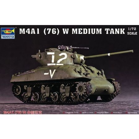TRUMPETER 07222 M4A1 76mm(W)Tank - 1:72