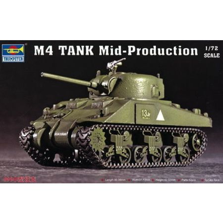 TRUMPETER 07223 M4A MID Tank - 1:72