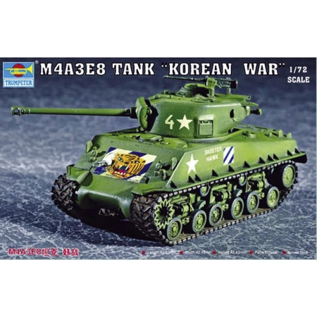 TRUMPETER 07229 M4A3E8 Tank (T80 Track) - 1:72
