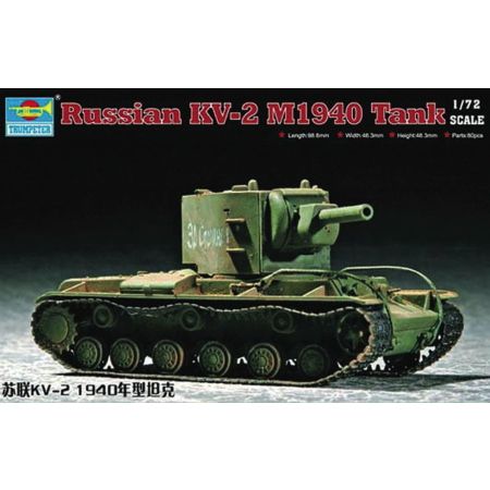 TRUMPETER 07235 Ciężki czołg KW-2 (mod 1940) - 1:72