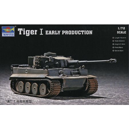 TRUMPETER 07242 Tiger I Ausf.E early Prod - 1:72