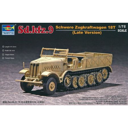 TRUMPETER 07252 Niemiecki pojazd półgąsienicowy Sd.Kfz.9 - 1:72