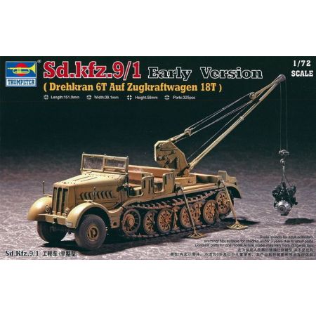 TRUMPETER 07253 Dźwig na podwoziu Sd.Kfz.9/1 early version 18t - 1:72