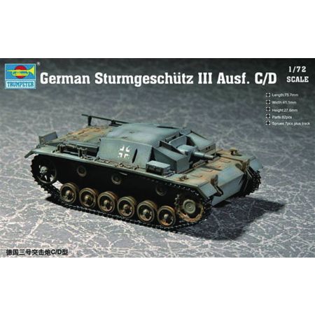 TRUMPETER 07257 German Sturmgeschutz III Ausf. C/D - 1:72