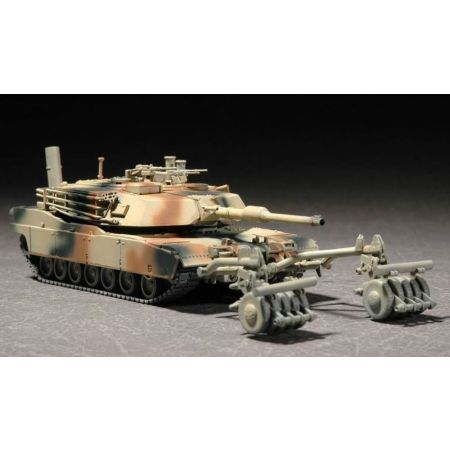 TRUMPETER 07278 M1A1 Abrams w. Mine Roller Set - 1:72