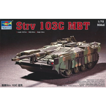 TRUMPETER 07298 Stridsvagn 103c (STRV 103C) - 1:72