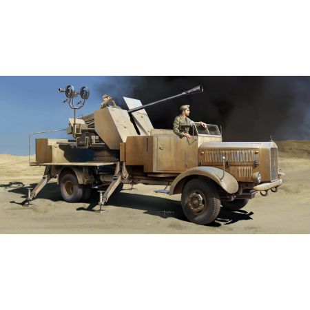 TRUMPETER 09595 Mercedes Benz L4500A z działem 5cm Flak 41 I - 1:35
