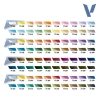 VALLEJO 77250 True Metallic Metal  Full Collection Case