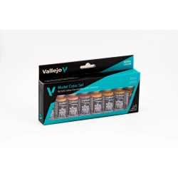 VALLEJO 70124 Model Color Zestaw 8 farb - Face & Skin Tones