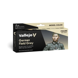 VALLEJO 70181 Model Color Zestaw 8 farb - German Field Grey Uniform by Jaume Ortiz
