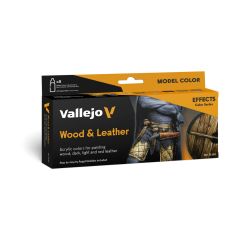 VALLEJO 70182 Model Color Zestaw 8 farb - Wood & Leather By Angel Giraldez