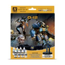 VALLEJO 70239 Zestaw Infinity Exclusive 8 farb + figurka O-12 Kappa Unit Medikit