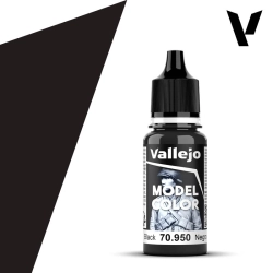 VALLEJO 70950 Model Color 191 - Black - 18 ml