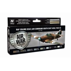 VALLEJO 71146 Zestaw Air War 8 farb - Seac (Air Command South East Asia) 1942-45
