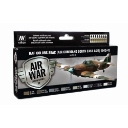 VALLEJO 71146 Zestaw Air War 8 farb - Seac (Air Command South East Asia) 1942-45