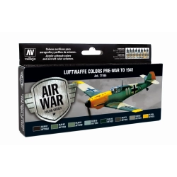 VALLEJO 71165 Zestaw Air War 8 farb - Luftwaffe Pre-War To 1941