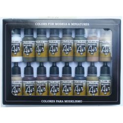 VALLEJO 71190 Model Air Zestaw 16 farb - German/Allied WWII