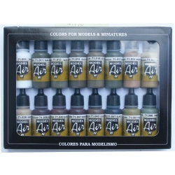VALLEJO 71190 Model Air Zestaw 16 farb - German/Allied WWII