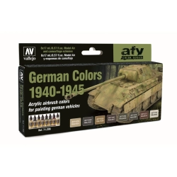 VALLEJO 71206 Model Air Zestaw 8 farb - German WWII Colors 1940-1945