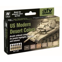 VALLEJO 71209 Model Air Zestaw 6 farb - US Modern Desert Colors